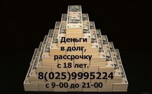 Деньги в долг, рассрочку, кредит, займ.